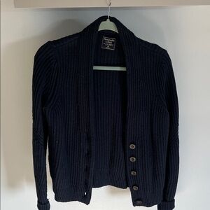 Abercrombie & Fitch Dark Blue Buttoned Cardigan